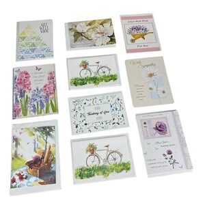 Assorted get well soon thinking of you sympathy card Greeting Cards Set of 10